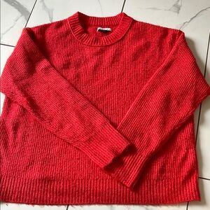 American Eagle Outfitters Red Crew Neck Sweater